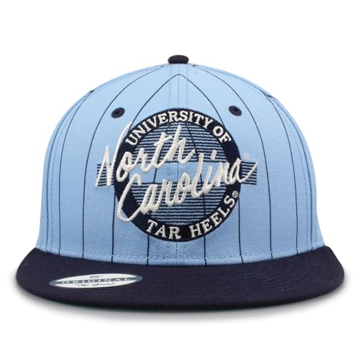 The Game NCAA Licensed North Carolina Tar Heels Flat Brim Snapback Hat, University of North Carolina Game Day Hat