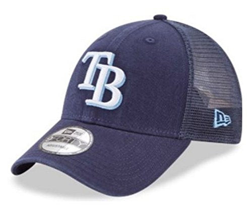 New Era MLB Tampa Bay Rays Baseball Hat Cap 940 Trucker Snapback 11591190 Navy