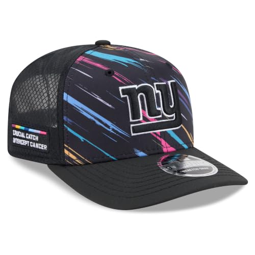 New Era Youth Black New York Giants 2026 NFL Crucial Catch 9SEVENTY Adjustable Trucker Hat