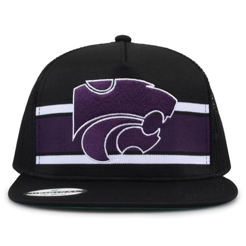 The Game NCAA Licensed Kansas State University Wildcats Trucker Hat, Wildcats Game Day Hat Grey