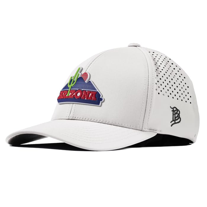 Branded Bills Officially Licensed x Arizona Wildcats White Curved Performance OG Arizona PVC