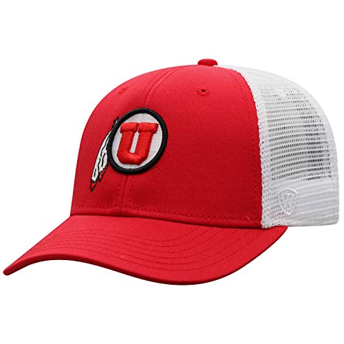 Top of the World Utah Utes Men's Top of the World BB Trucker Hat Team Color Primary Icon, Adjustable