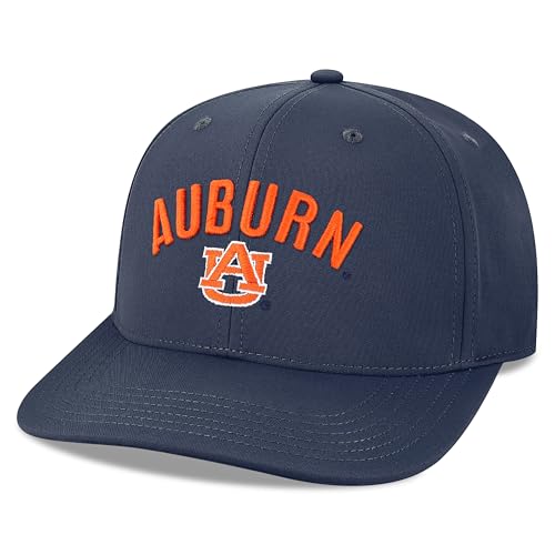 Legacy NCAA Officially Licensed Baseball Hat, Auburn Tigers, Lightweight Cap for Men & Women, Back Nine Adjustable (B9A), Navy, One Size Fits Most, Adjustable Closure