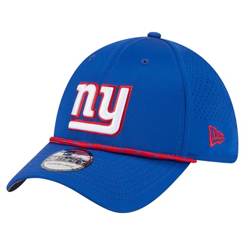 New Era Men's Royal New York Giants Perforated 39THIRTY Flex Hat