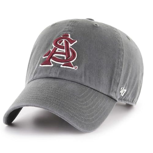 Arizona State Sun Devils Clean Up Adjustable Hat - AS Logo - Charcoal