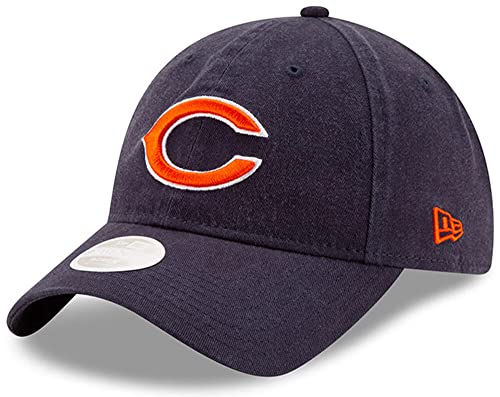 New Era Women's NFL Core Classic 9TWENTY Adjustable Hat Cap One Size Fits All (Chicago Bears)