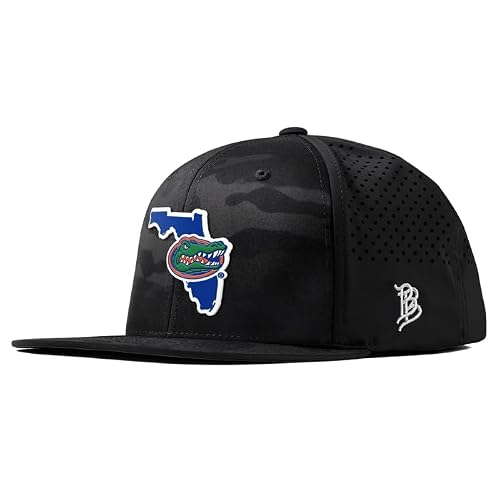 Branded Bills Officially Licensed x Florida Gators Black Multicam Flat Performance Gator State PVC