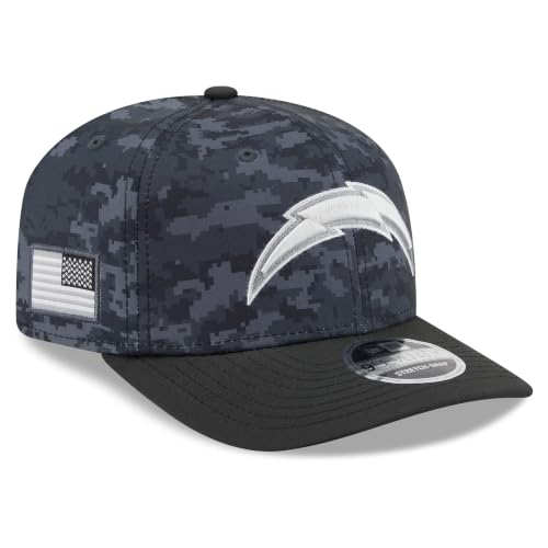 New Era Men's Black Los Angeles Chargers 2026 Salute to Service 9SEVENTY Adjustable Hat