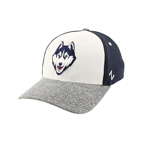 Zephyr Standard NCAA Officially Licensed Hat Fitted Ally, White, Medium