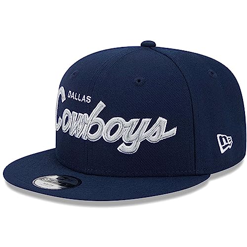 New Era Youth Navy Dallas Cowboys Main Script 9FIFTY Snapback Hat