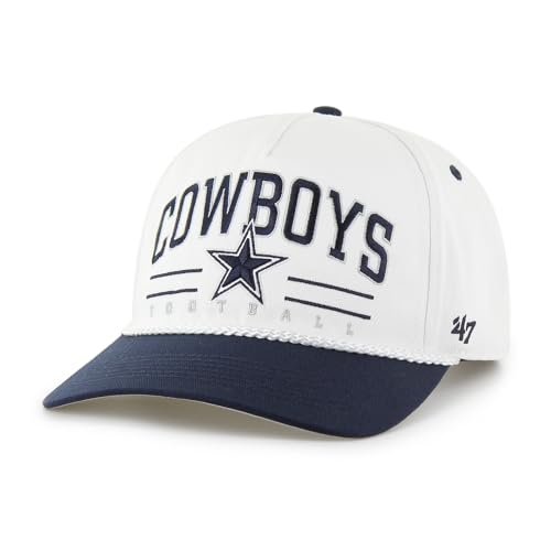 47 Men's White Dallas Cowboys Roscoe Two-Toned Hitch Adjustable Hat