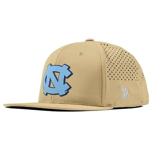 Branded Bills Officially Licensed x North Carolina Tar Heels Desert Flat Performance UNC Team Logo Carolina Blue PVC