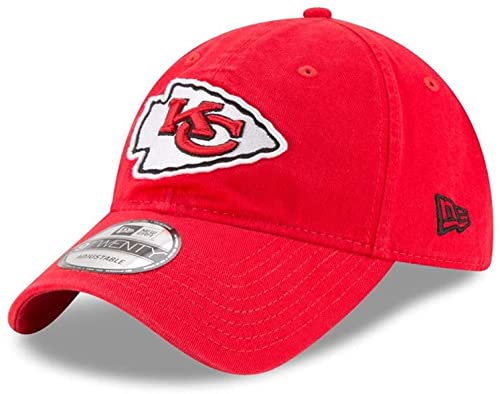 New Era NFL Core Classic 9TWENTY Adjustable Hat Cap One Size Fits All (Kansas City Chiefs)