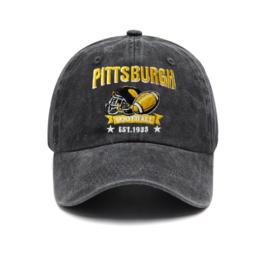 Football Fan Baseball Cap Embroidered Adjustable Unisex Sun Hat