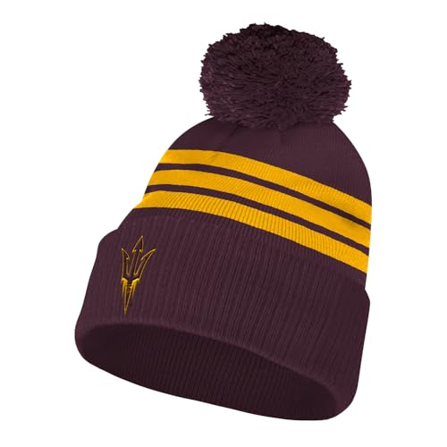 adidas Mens Arizona State Sun Devils Cuffed Knit Beanie Casual - Red - Size OSFM
