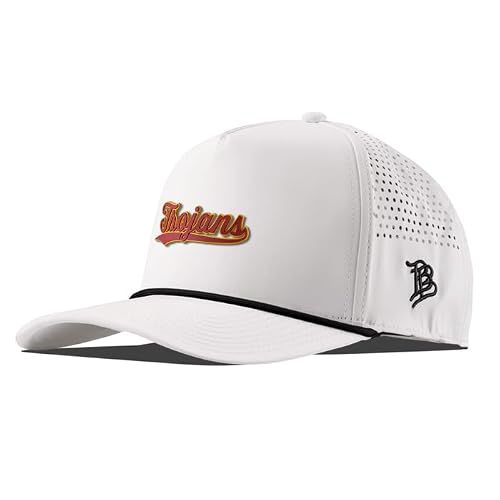 Branded Bills Officially Licensed x USC Trojans White 5-Panel USC Trojans Script PVC