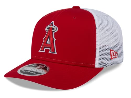 New Era Los Angeles Angels Trucker 9Seventy Snapback Adjustable Hat Red