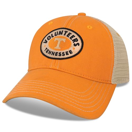 Legacy NCAA Officially Licensed Baseball Hat, Tennessee Volunteers, Lightweight Cap for Men & Women, Old Favorite Trucker Adjustable (OFA), Tennessee Orange, One Size Fits Most, Snapback Closure