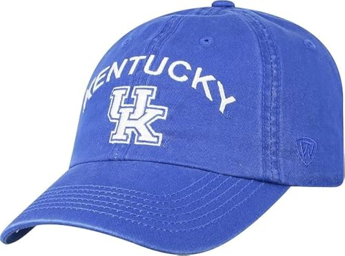 Collegiate Hats - Fitted Caps Adjustable Hats and Snapbacks Available (Adjustable Hat, Kentucky Logo Arch)