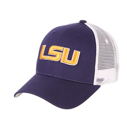 Zephyr Men's LSU Tigers Adjustable Snapback Hat Big Rig, LSU Tigers Purple, One Size