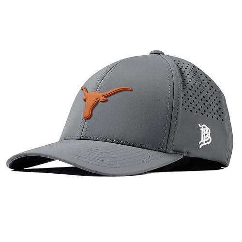 Branded Bills Officially Licensed x Texas Longhorns Slate Grey Curved Performance Texas Longhorn PVC