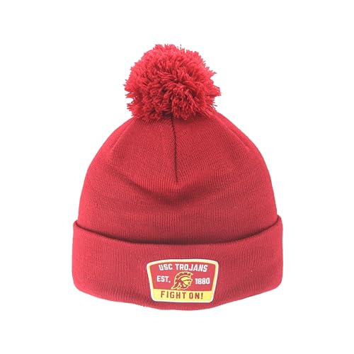 USC Trojans NCAA Officially Licensed Pom Beanie Patch Switchback Team Color
