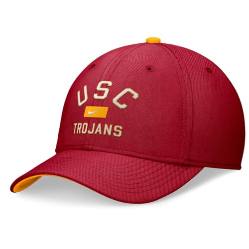 Nike USC Trojans Primetime Rise Swoosh Flex Hat - Cardinal
