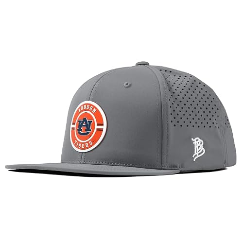 Branded Bills Officially Licensed x Auburn Tigers Slate Flat Performance Auburn Seal PVC