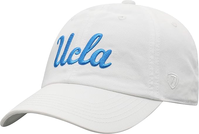 U C L A Collegiate Adjustable Hats (Adjustable Hat, U C L A White)