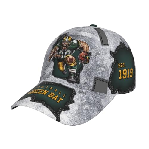 Classic City Silhouette Baseball Cap 3D Print Joinery Adjustable Snapback Hat Game Day for Men Women Fans Gift