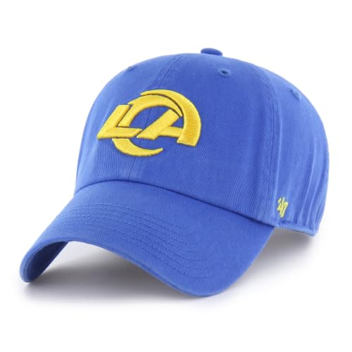 47 Youth Royal Los Angeles Rams Clean Up Adjustable Hat