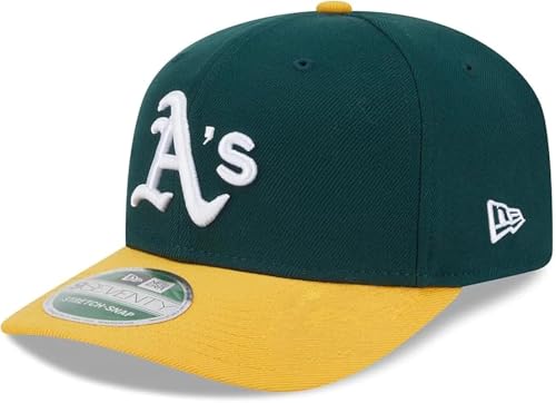 New Era MLB 9SEVENTY Baseball Team Replica Color Stretch Adjustable Snapback Hat (US, Alpha, One Size, Multicolor, Oakland Athletics)
