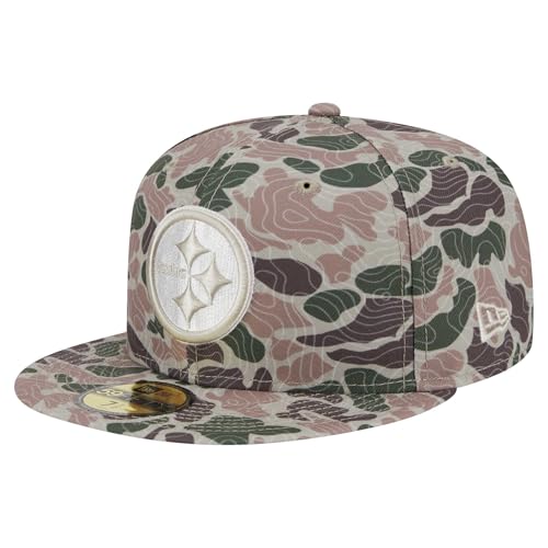 New Era Men's Pittsburgh Steelers Geo Camo 59FIFTY Fitted Hat