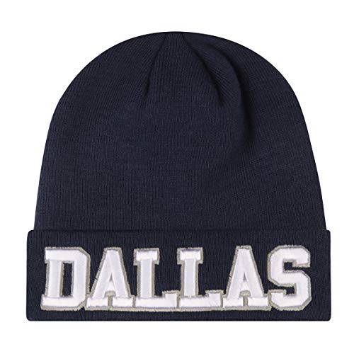Dallas Hat Classic Knit Beanie Hat for Women Men, Soft Stretch Cuffed Winter Thick Hats Skiing Beanies
