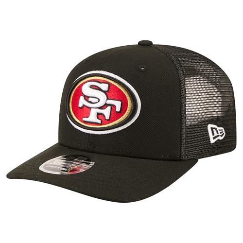 New Era Men's Black San Francisco 49ers 9SEVENTY Trucker Adjustable Hat