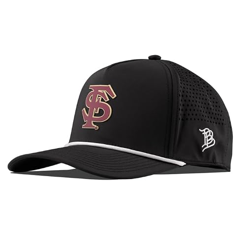 Branded Bills Florida State Seminoles Curved 5 Panel Rope Hat for Men Black