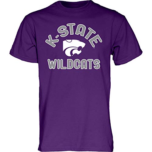 Blue 84 Men's Kansas State Wildcats T Shirt Line Up Team Color, Kansas State Wildcats Purple, XX-Large