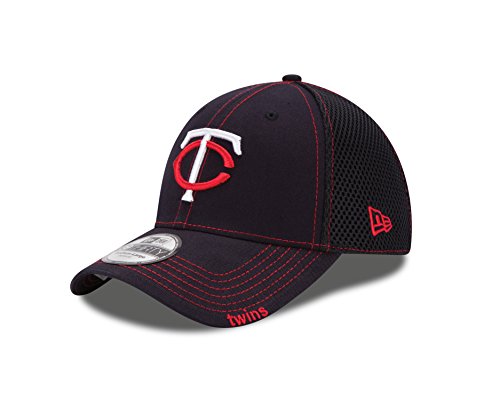 MLB Minnesota Twins Neo Fitted Baseball Cap, Navy, Small/Medium