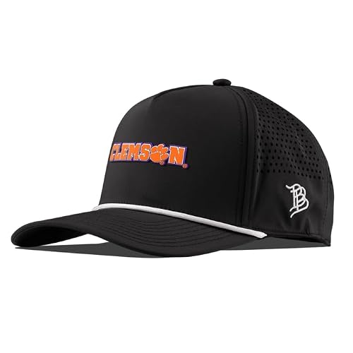 Branded Bills Officially Licensed x Clemson Tigers Black 5-Panel Clemson Block PVC