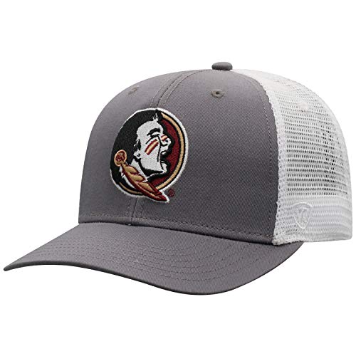 Top of the World Florida State Seminoles Men's Top of the World BB Trucker Charcoal Icon Hat, Adjustable