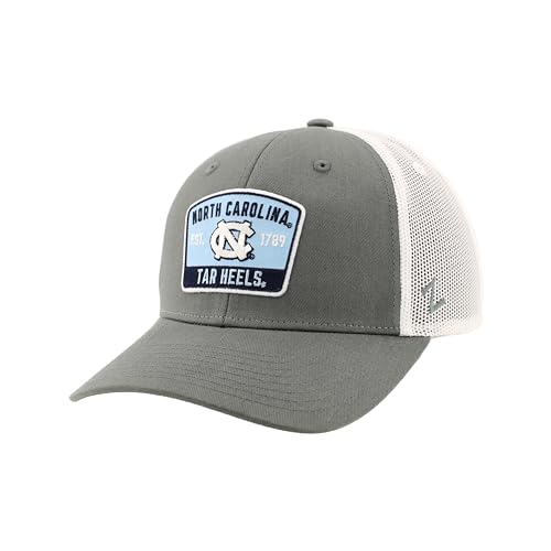 North Carolina Tar Heels NCAA Officially Licensed Snapback Hat Big Rig Patch Smoke White Switchback
