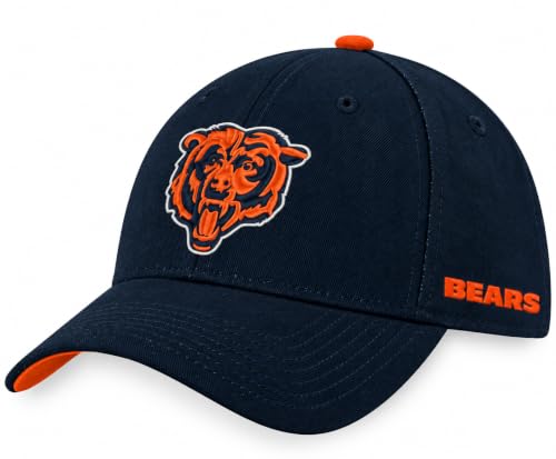 NFL Kids Youth 8-20 Official Primary Logo Wordmark Adjustable Snapback Hat Cap One Size (US, Alpha, One Size, Chicago Bears - Navy)