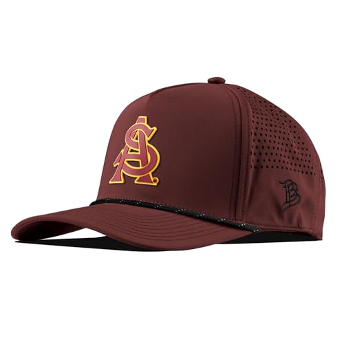 Branded Bills Officially Licensed x Arizona State Sun Devils 5-Panel Maroon ASU Baseball Maroon and Gold PVC