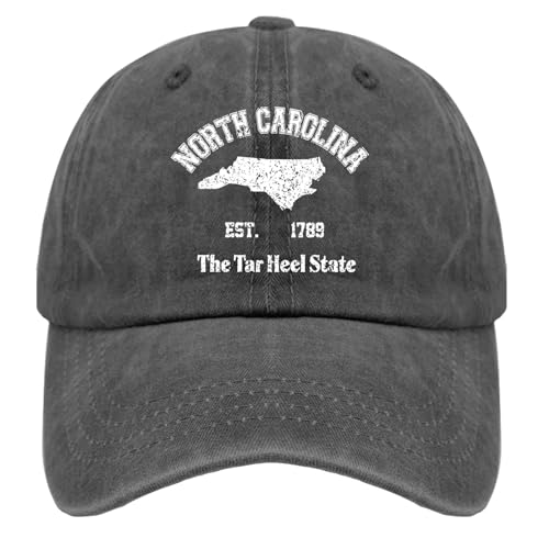 Paunook The Tar Heel State Hat Music Hat Pigment Black Mens Hats and Caps Gifts for Boyfriends