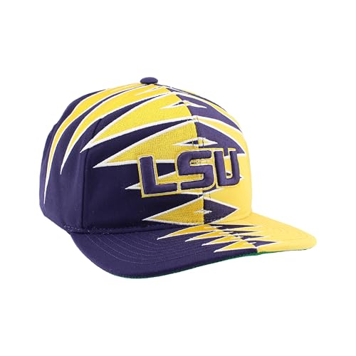 LSU Tigers NCAA Officially Licensed Adjustable Snapback Hat Team Color Split
