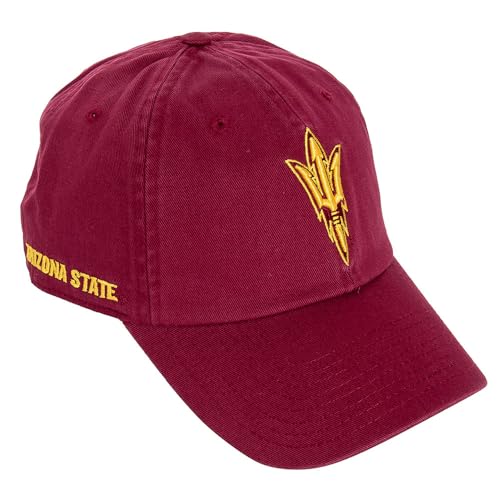 Desert Cactus Arizona State University Baseball Hat Embroidered Cap (Red)
