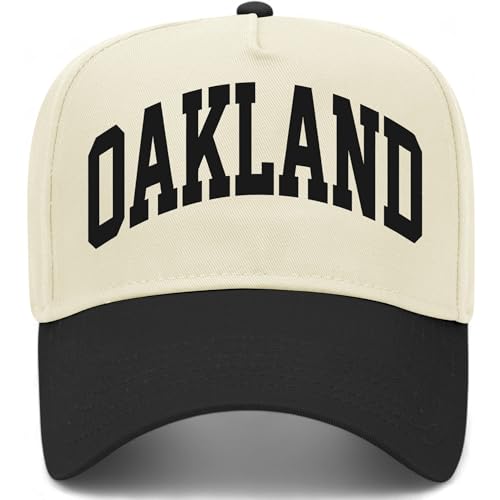Oakland Collegiate Hat (US, Alpha, One Size, Black/Natural)