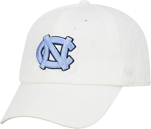 UNC Collegiate Adjustable Hats (Adjustable Hat, UNC White)