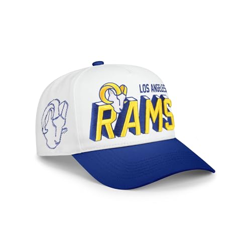 FOCO Los Angeles Rams NFL Lineman Marquee RF Cap - White/Royal