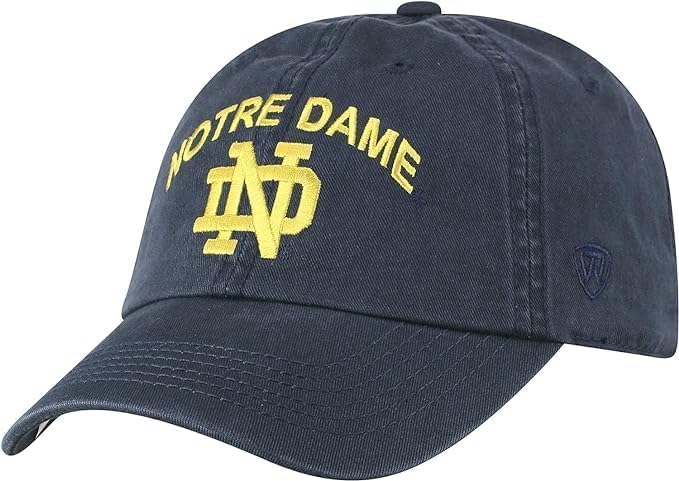 Collegiate Primary Color Team Arch Adjustable Hats (US, Alpha, One Size, ND)